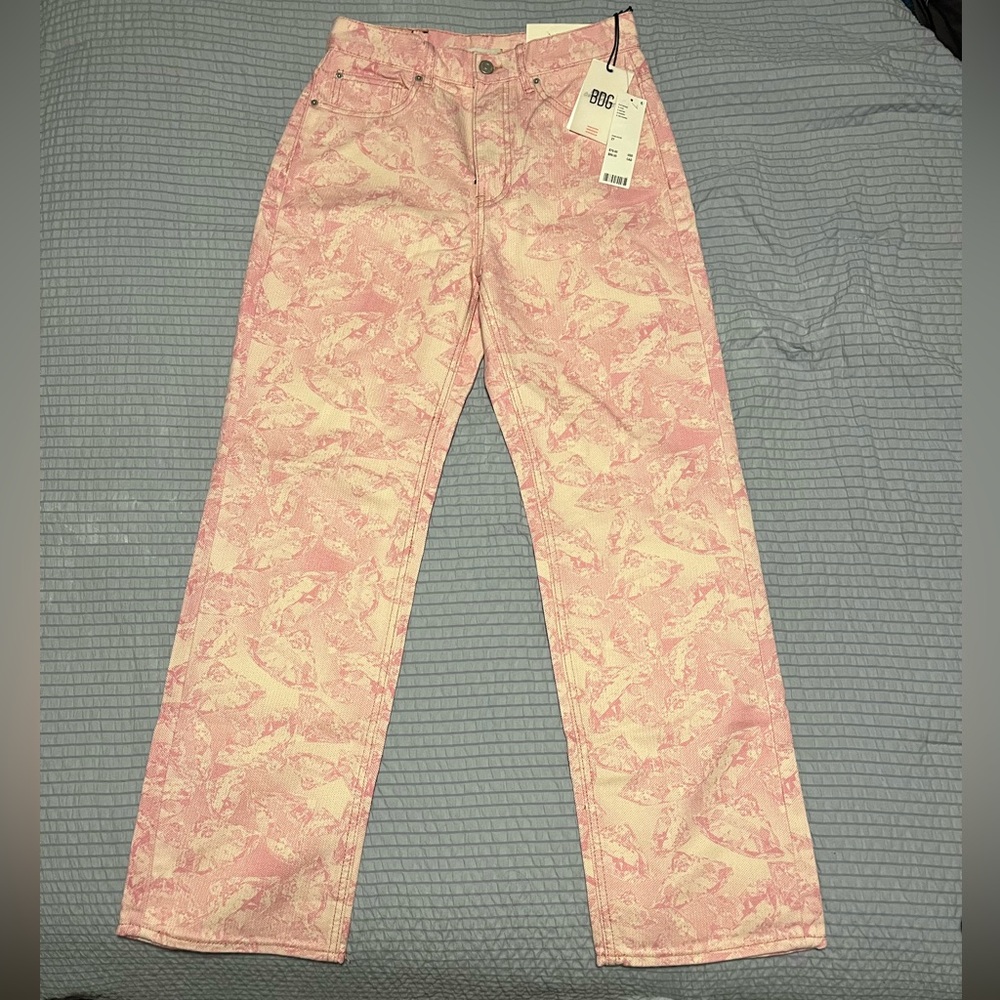 NWT BDG Pink Diamond Cowboy Jean